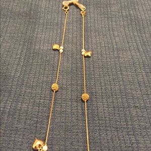 Charm necklace with hearts